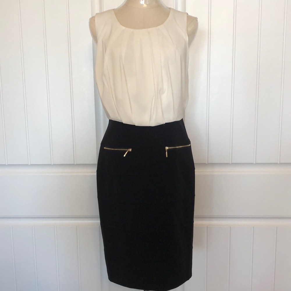 Spense size 6 black & white dress